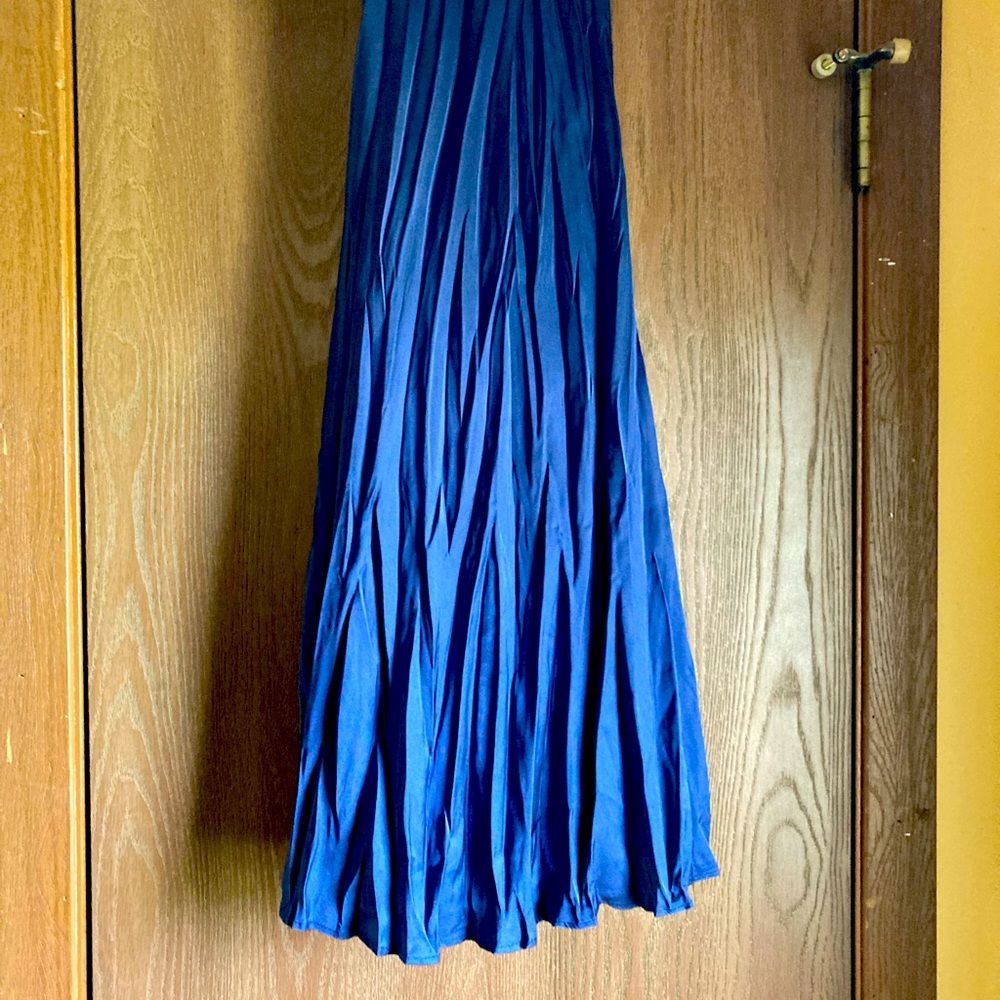 Blue pleated skirt!